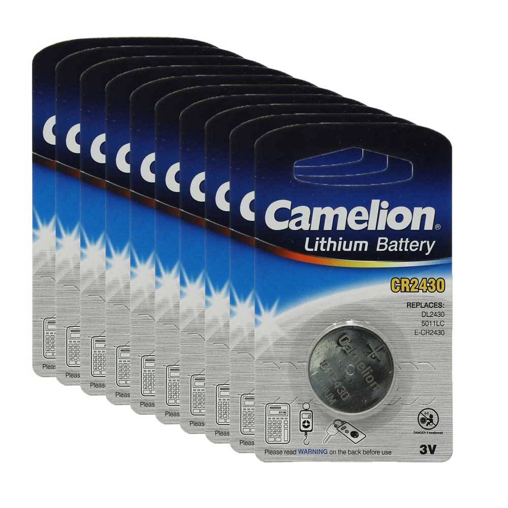 باتری سکه ای Camelion Lithium CR2430 بسته 10 عددی