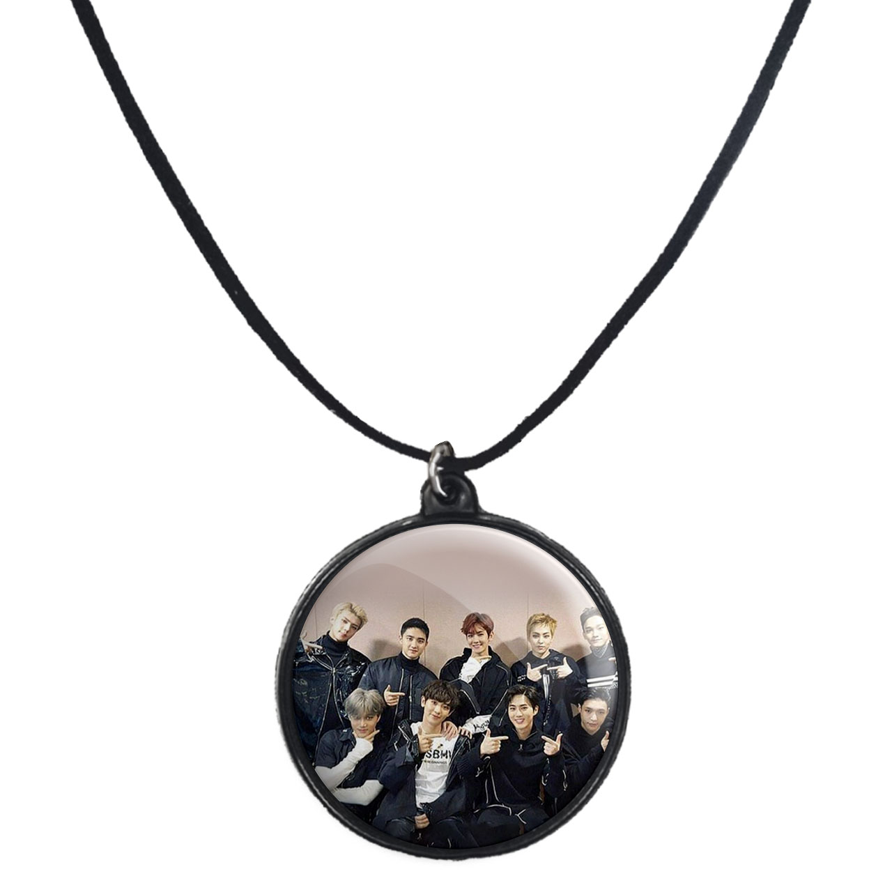 گردنبند پرمانه طرح exo کد pmb.13864 مدل دو طرفه