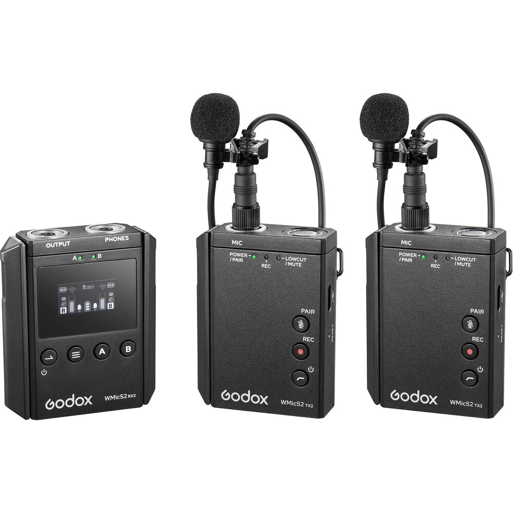 میکروفون بی‌سیم گودکس Godox UHF Mic S2 Kit 2