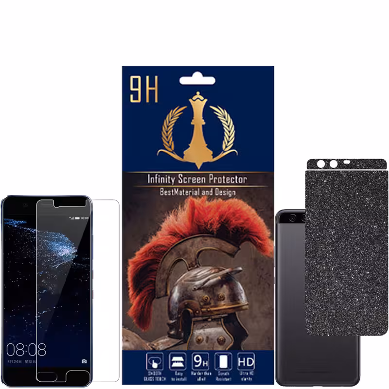 برچسب پوششی اینفینیتی مدل PRO MAX مناسب برای گوشی موبایل هوآوی P10 به همراه محافظ صفحه نمایش