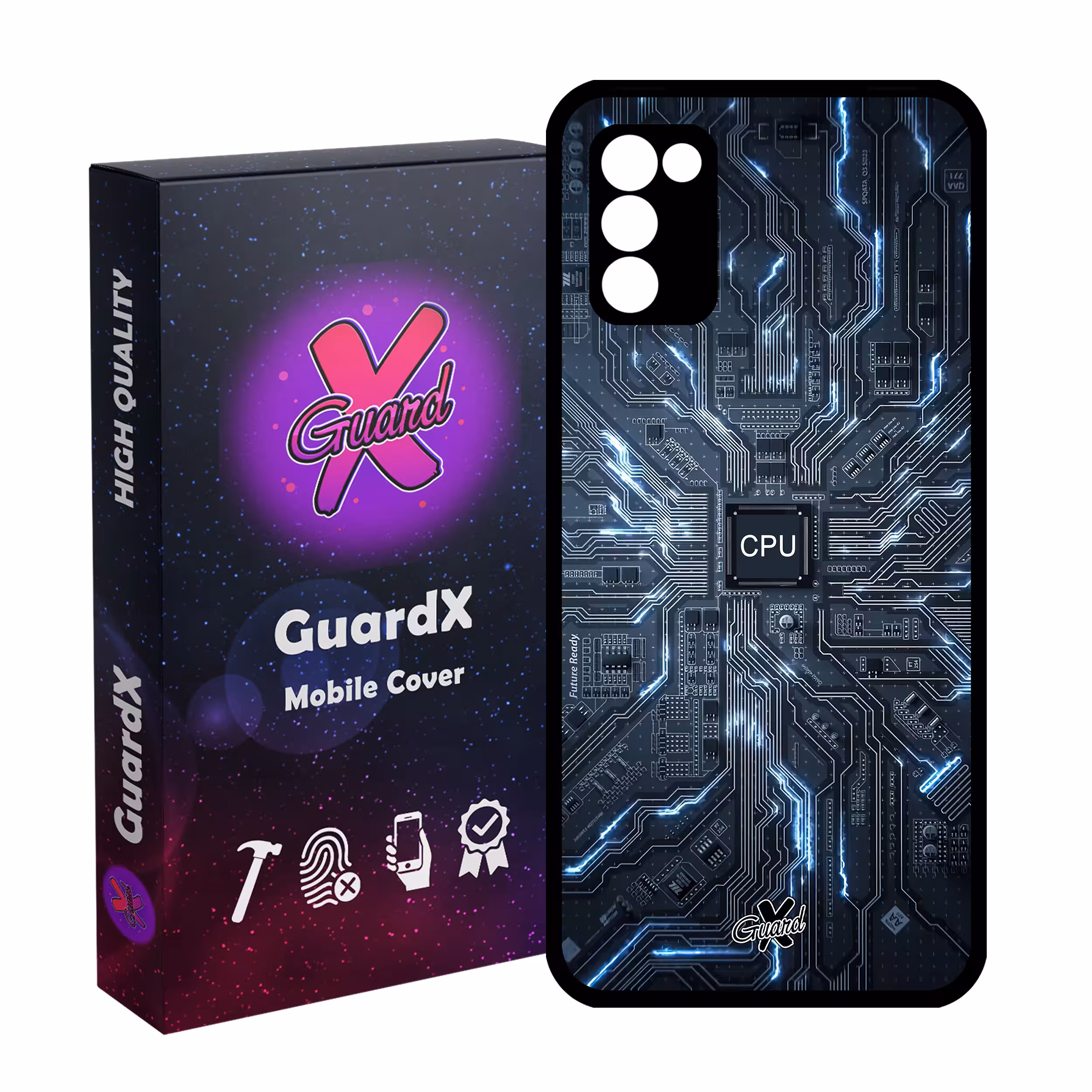 کاور گارد ایکس طرح CPU مدل Glass10504 مناسب برای گوشی موبایل سامسونگ Galaxy A03S/A02S/M02S/F02S