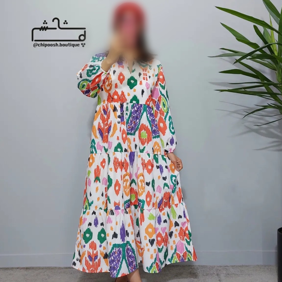 پیراهن زنانه تابستونی بلند طرحدار