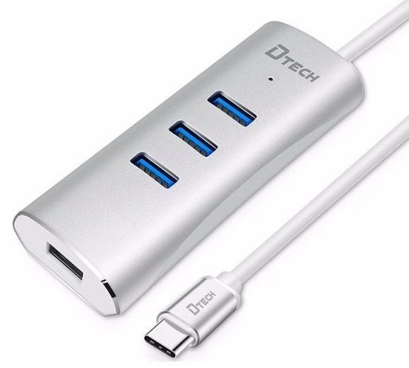 هاب 4 پورت Type-C به USB3.0 دی تک مدل DT-T0026