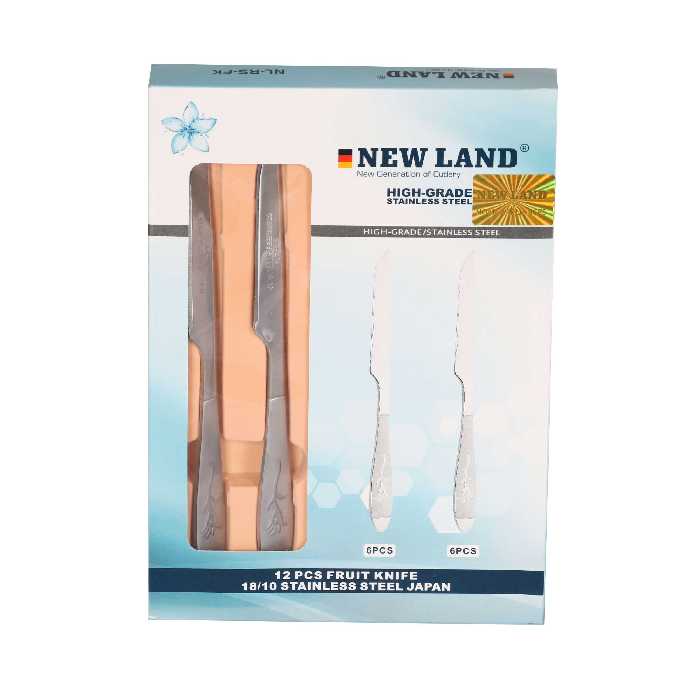 کارد میوه خوری 12 پارچه نیولند مدل میخک کد 216676