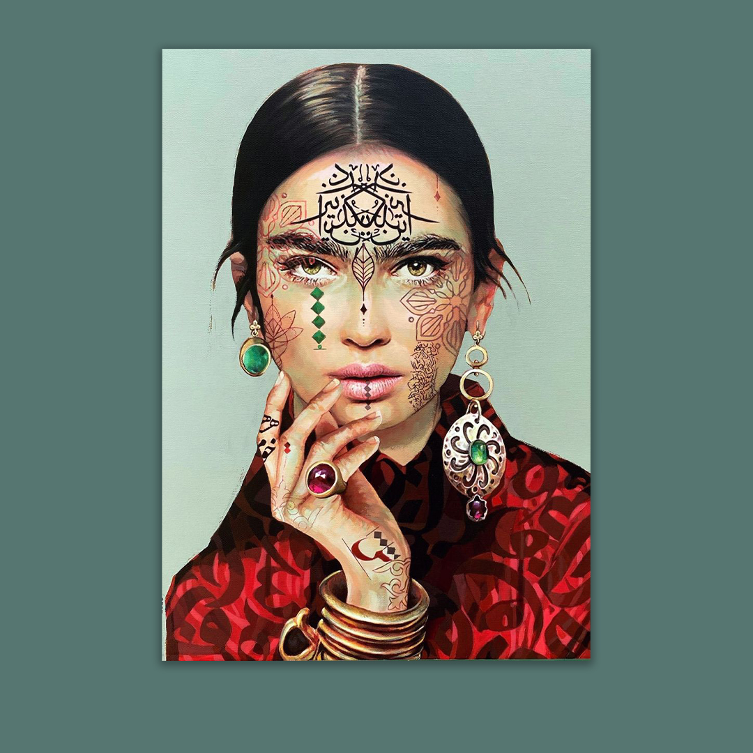 تابلو بوم مدل دختر سنتی کد VND-70