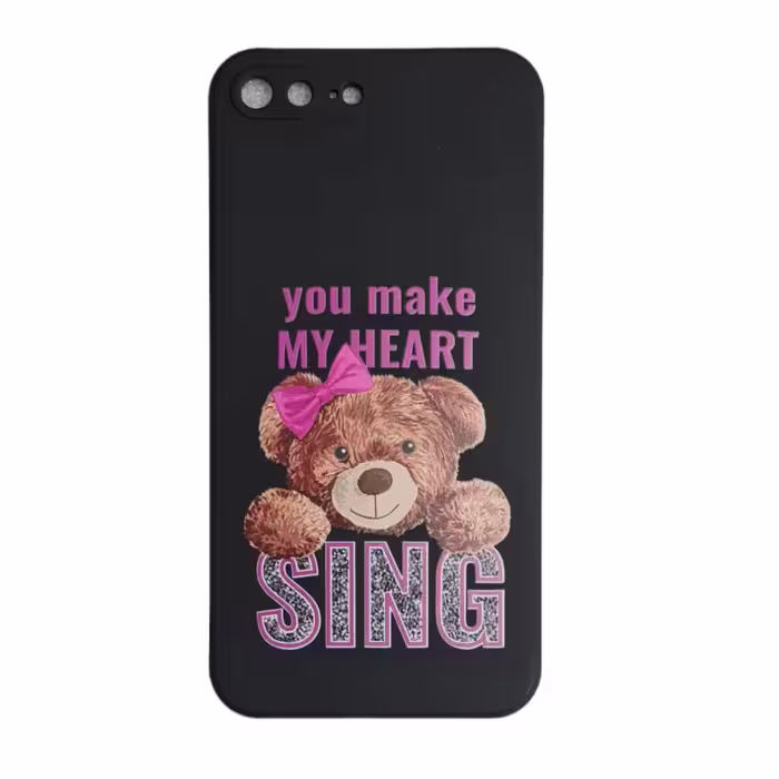کاور مدل IMD طرح خرس کد 785 مناسب برای گوشی موبایل اپل iPhone 7 Plus / 8 Plus