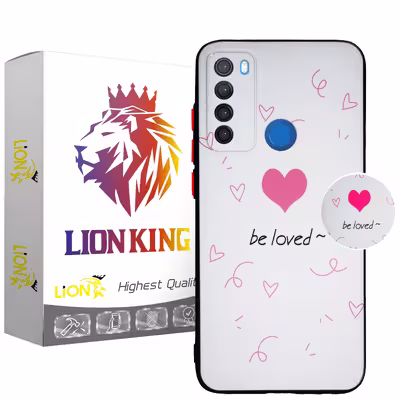 کاور لاین کینگ مدل be loved مناسب برای گوشی موبایل شیایومی Redmi Note 8 به همراه پایه نگهدارنده