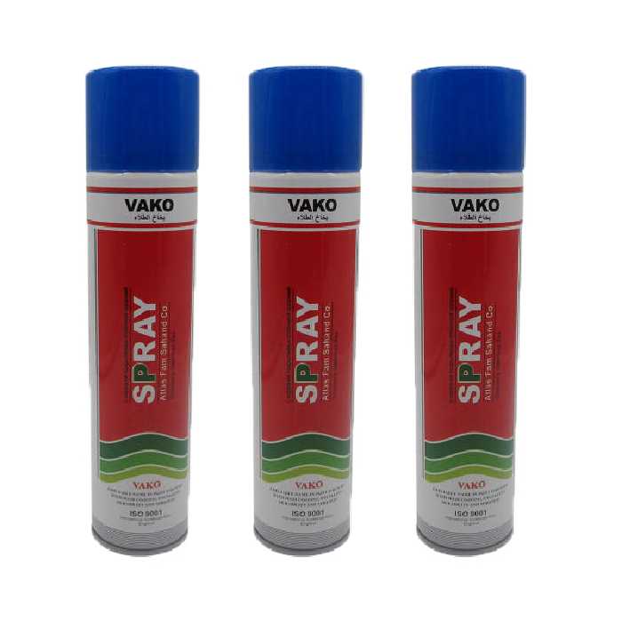 اسپری رنگ آبی واکو مدل 01 حجم 300 میلی لیتر بسته 3 عددی