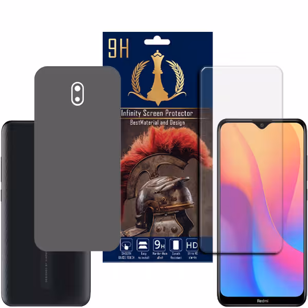 برچسب پوششی اینفینیتی مدل PRO MAX مناسب برای گوشی موبایل شیائومی REDMI 8A به همراه محافظ صفحه نمایش