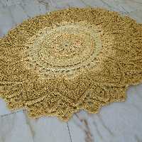 رومیزی و فرشینه اولیتا مکرومه بافی  قابل سفارش در سایز و رنگ درخواستی شما