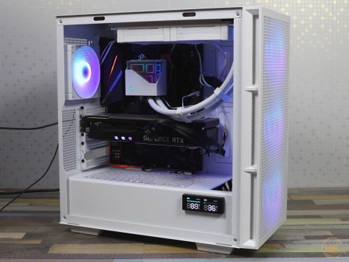 قاب کیس استوک DEEPCOOL CH560 DIGITAL WHITE با نمایشگر دیجیتال