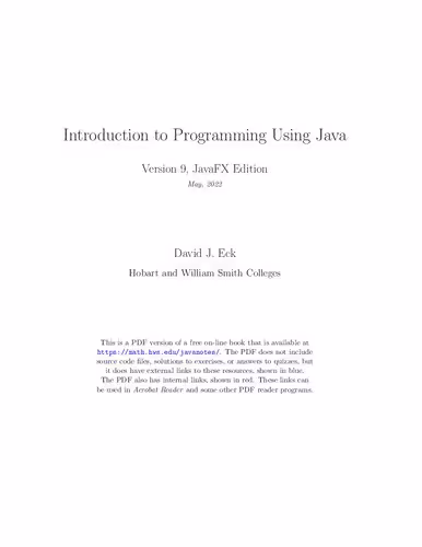 خرید و دانلود نسخه کامل کتاب Introduction to Programming Using Java, Version 9, JavaFX Edition