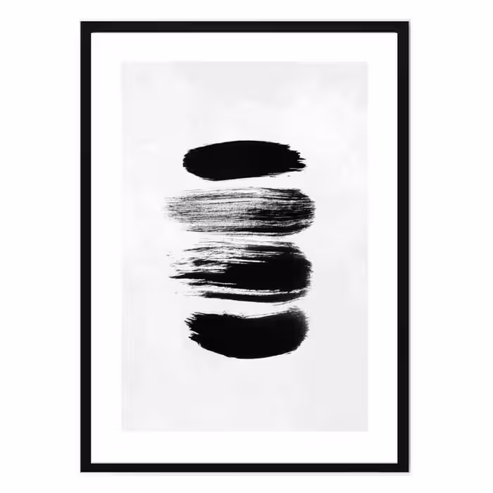 تابلو مدل Black print strokes کد 248901913 | دنیای قاب