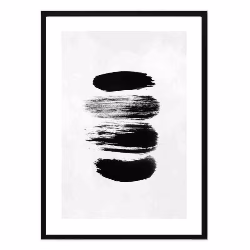 تابلو مدل Black print strokes کد 248901913 | دنیای قاب