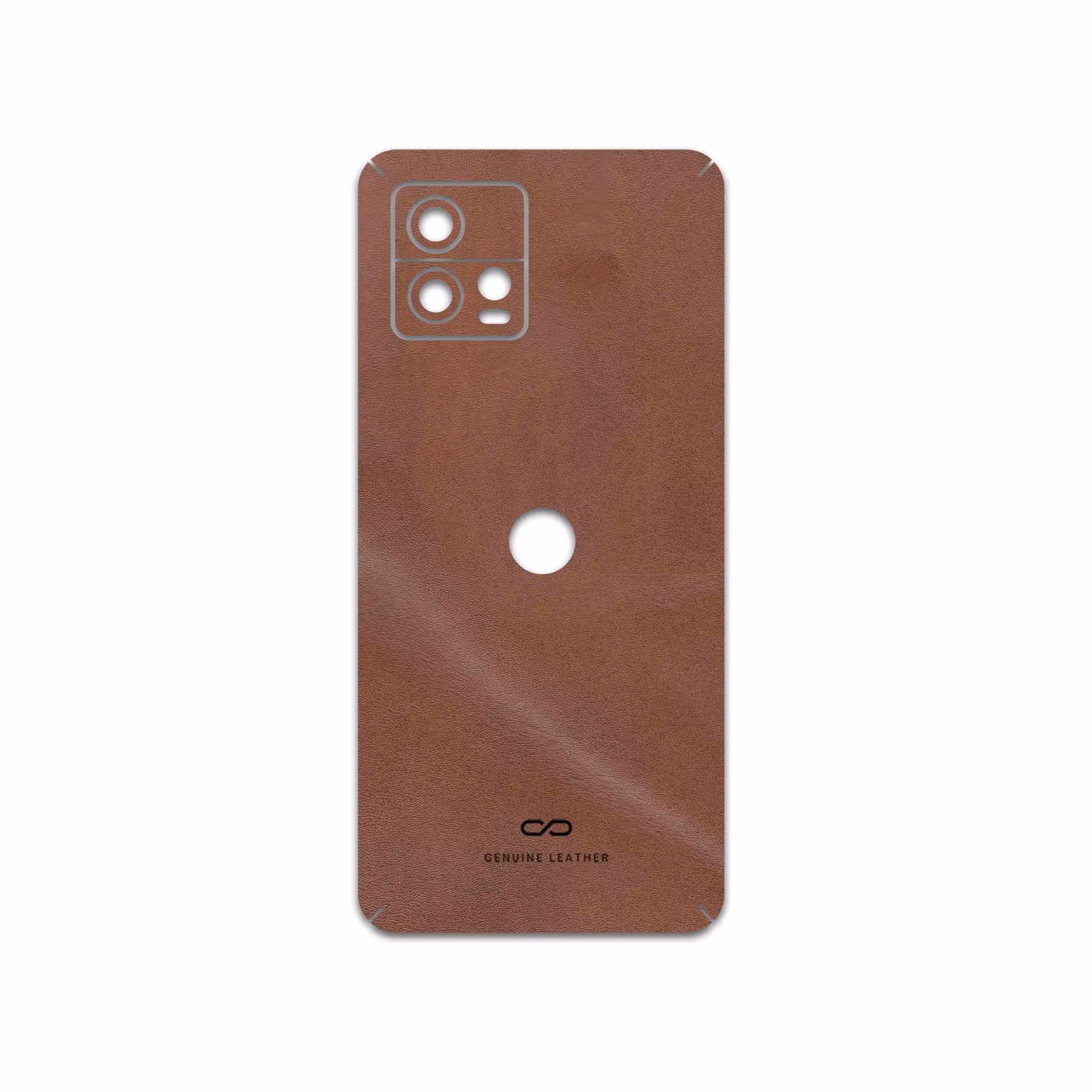 برچسب پوششی ماهوت مدل Matte-Natural-Leather مناسب برای گوشی موبایل موتورولا Moto G72