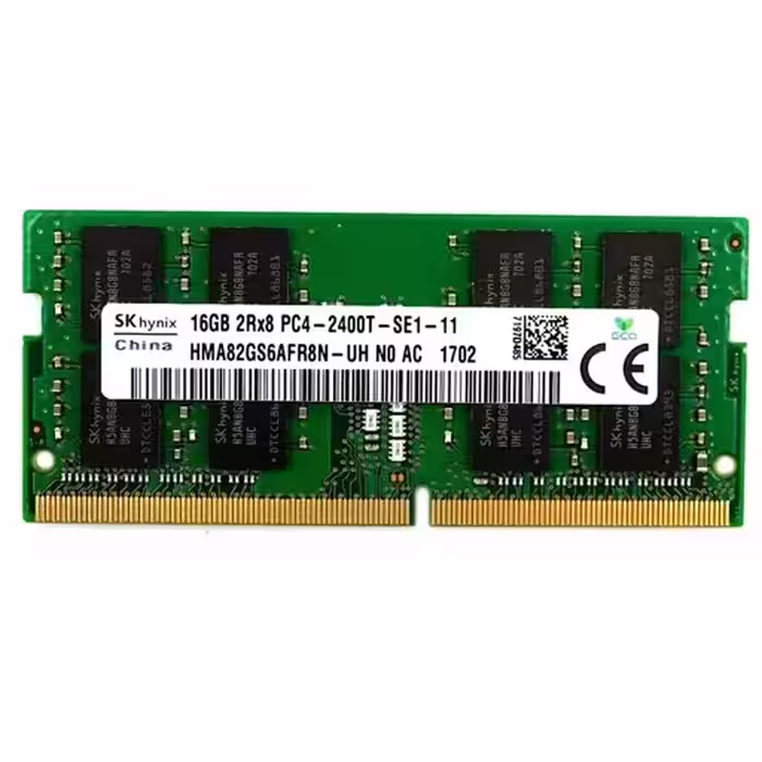 رم لپ تاپ DDR4 دوکاناله 2400 مگاهرتز اس کی هاینیکس مدل PC4-2400T ظرفیت 16 گیگ