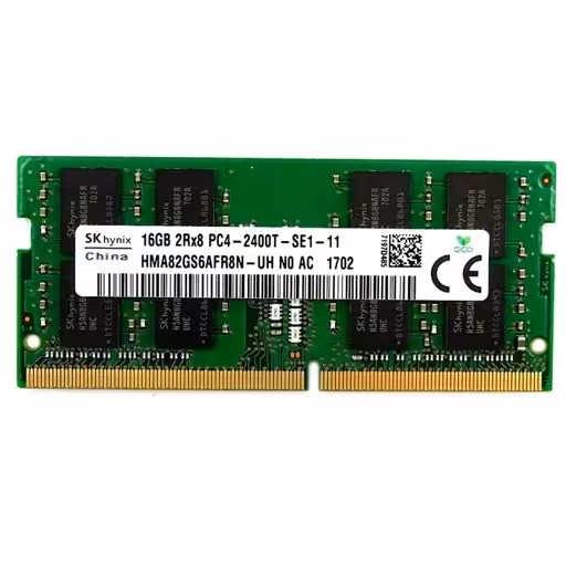 رم لپ تاپ DDR4 دوکاناله 2400 مگاهرتز اس کی هاینیکس مدل PC4-2400T ظرفیت 16 گیگ