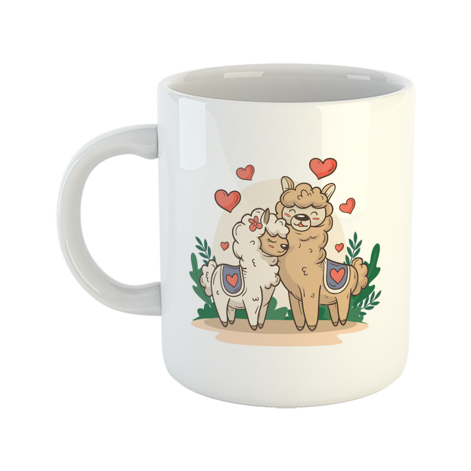 ماگ طرح لاما عاشقانه