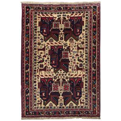 فرش قدیمی دستباف یک متری سی پرشیا کد 187237