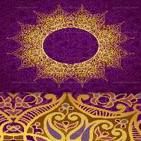 وکتور شمسه سنتی طلایی رنگ | گرافیک با طعم تربچه