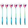 قاشق شربت خوری مدل قلبی کد 00576 مجموعه 6 عددی