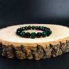 دستبند ناماسته مدل عقیق سیاه و چشم ببر کد 62