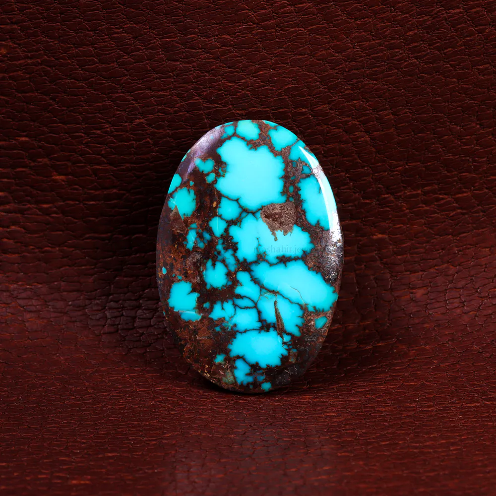 نگین فیروزه شجری کد 15202-1 - جواهری مشاهیر