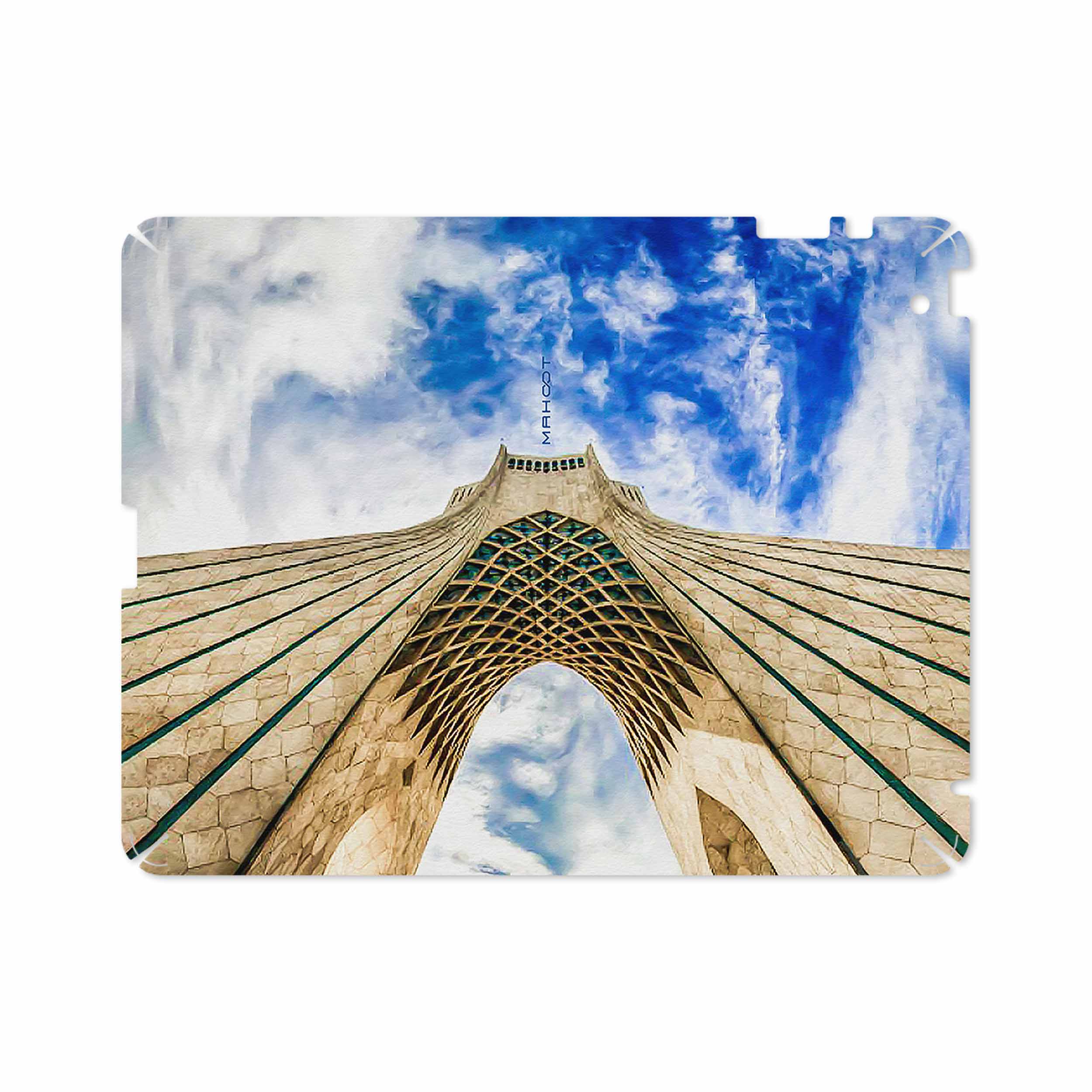 برچسب پوششی ماهوت مدل AZADI-Tower مناسب برای تبلت اپل iPad 2 2011 A1396