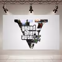 تابلو شاسی طرح GAME مدل GTA V کد AR6260 | دنیای قاب