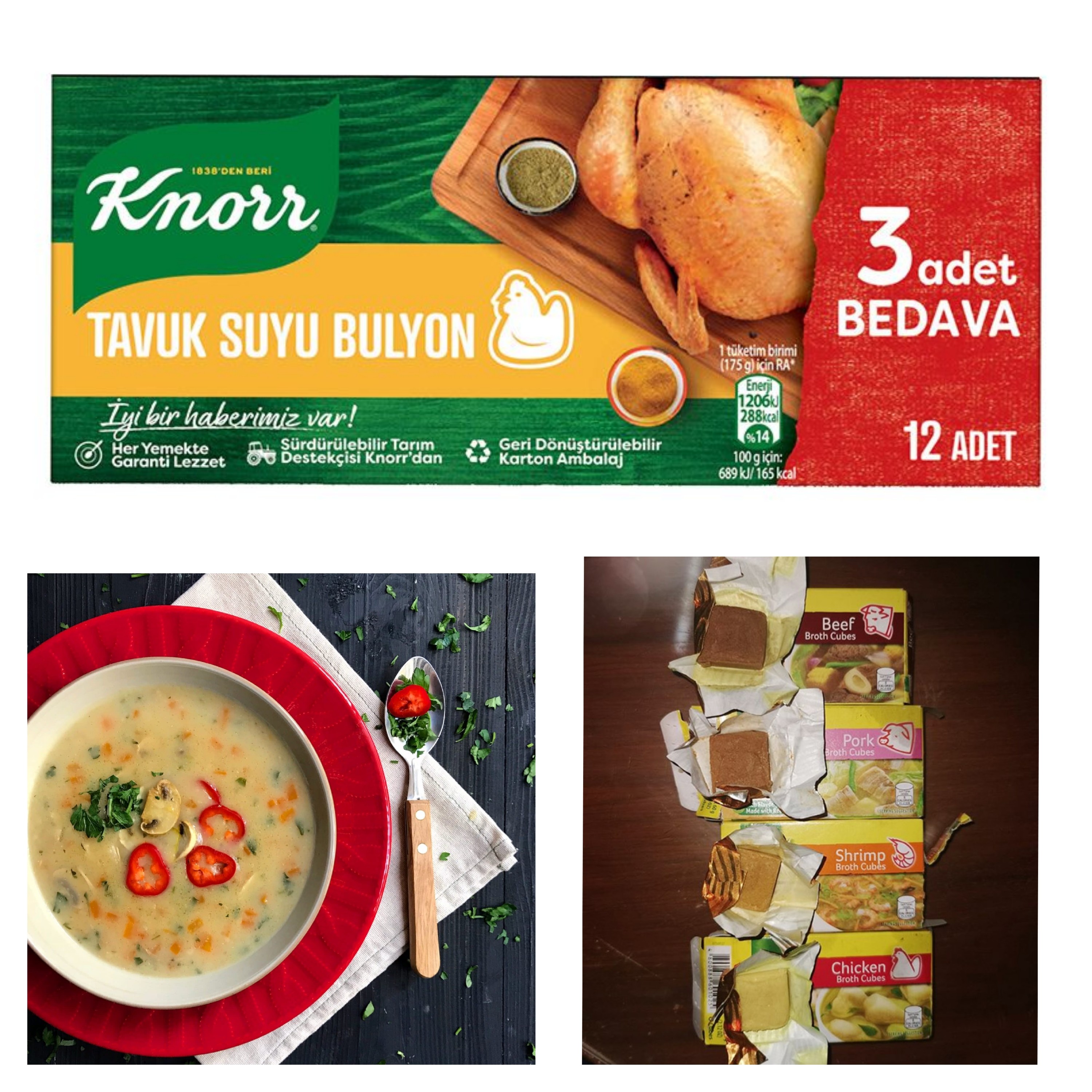 ادویه مرغ کنور بسته 12 عددی ( ترکیه )