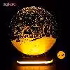 چراغ خواب طرح کلبه برفی کد 1045