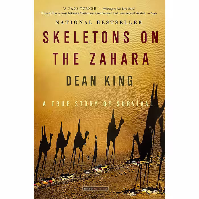 کتاب زبان اصلی Skeletons on the Zahara اثر Dean King انتشارات Back Bay Books