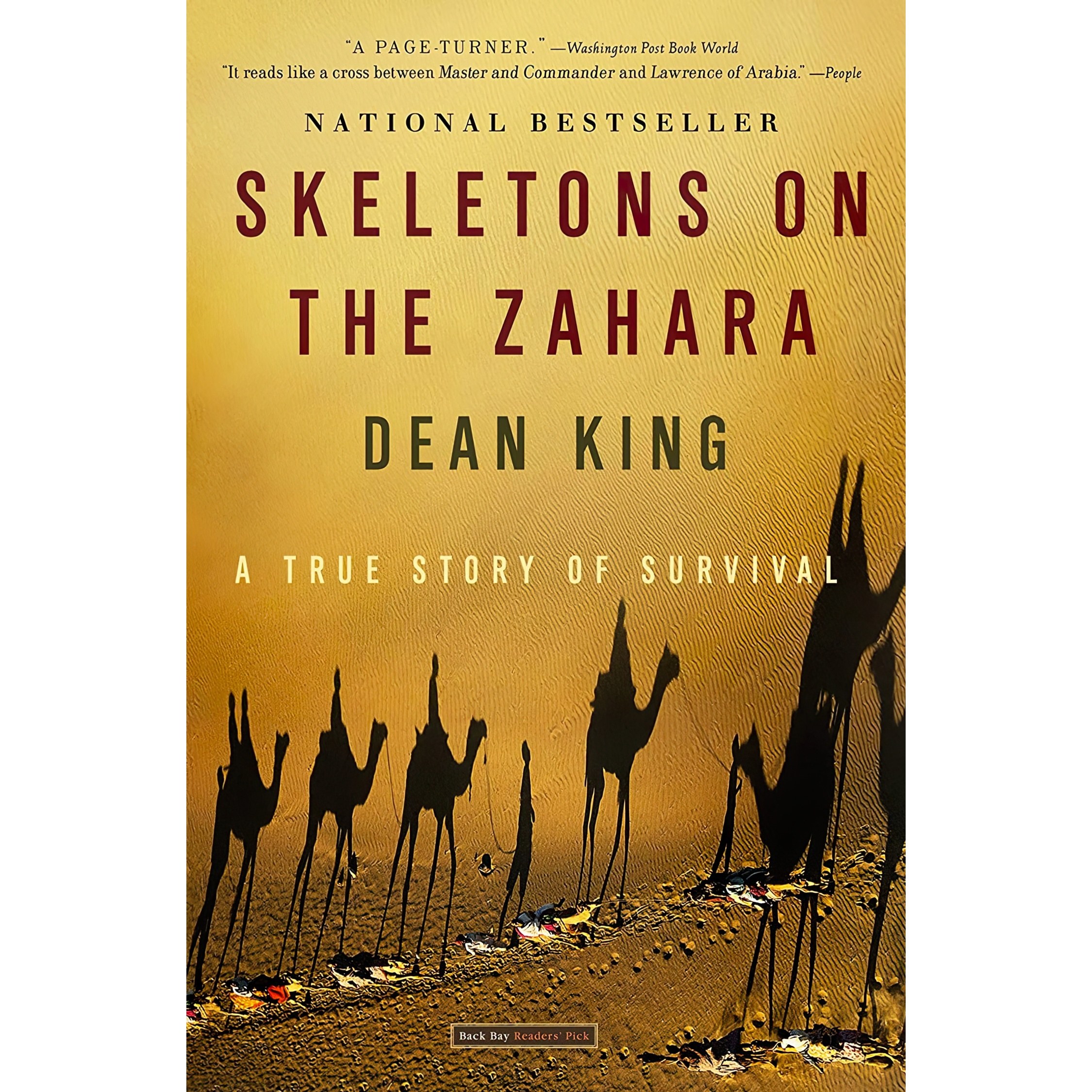 کتاب زبان اصلی Skeletons on the Zahara اثر Dean King انتشارات Back Bay Books