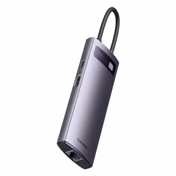 هاب 6 پورت تایپ سی بیسوس Baseus Starjoy 6 Port Type-C Hub Adapter WKWG080013