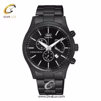 ساعت مچی اورجینال کیو اند کیو مردانه سه موتوره کرنوگراف مشکی | مشکی | مشکی | کد رفرنس C24A-005PY