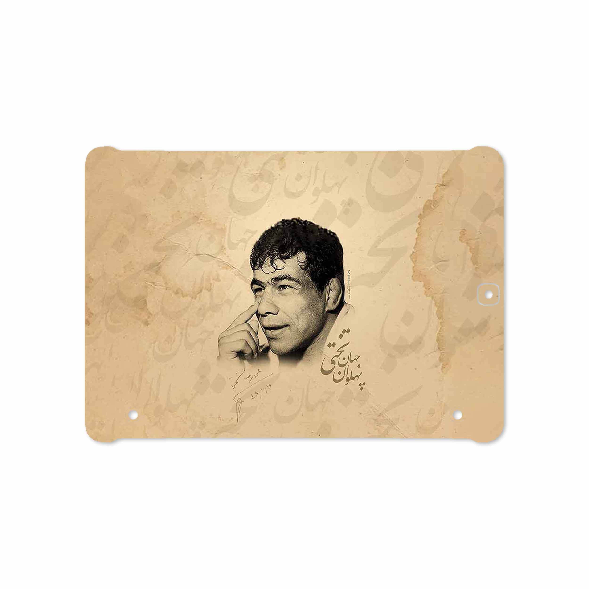 برچسب پوششی ماهوت مدل Gholamreza Takhti مناسب برای تبلت سامسونگ Galaxy Tab S2 9.7 2015 T810