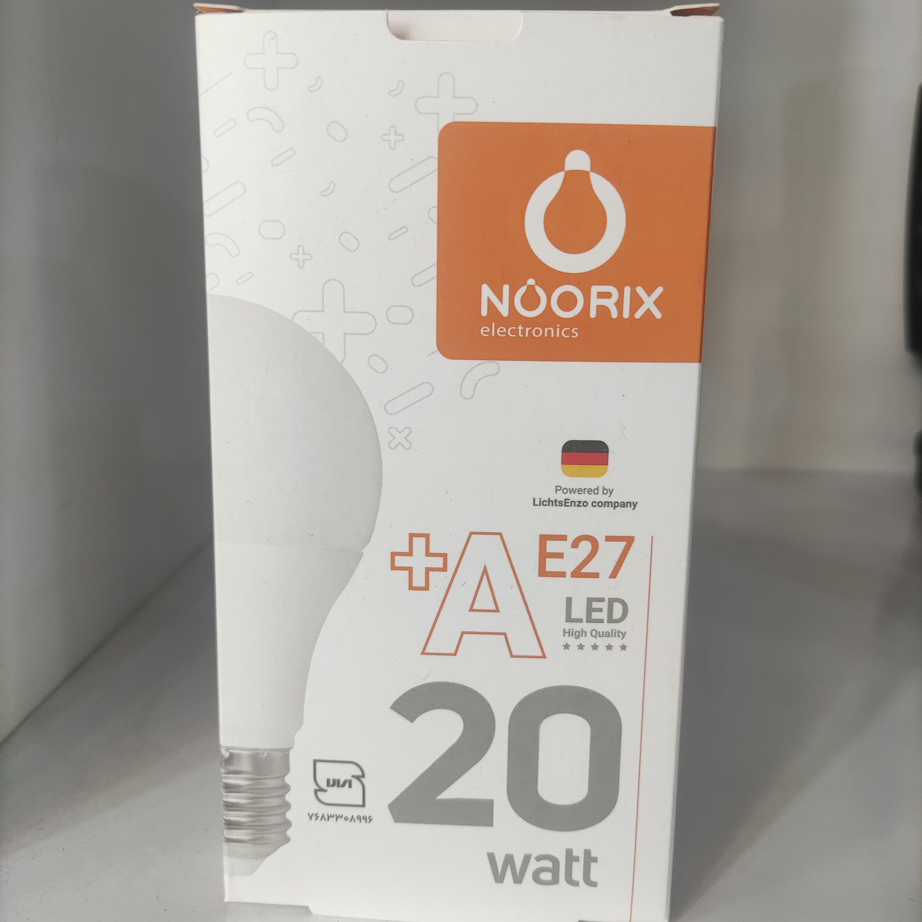 لامپ 20 وات نوریکس لومن با یکسال ضمانت