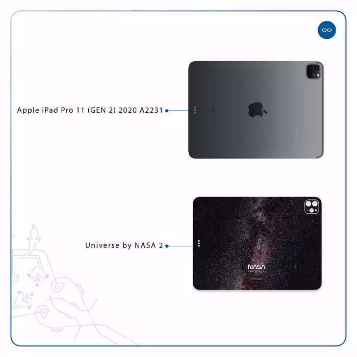 برچسب پوششی ماهوت مدل Universe-by-NASA-2 مناسب برای تبلت اپل iPad Pro 11 (GEN 2) 2020 A2231