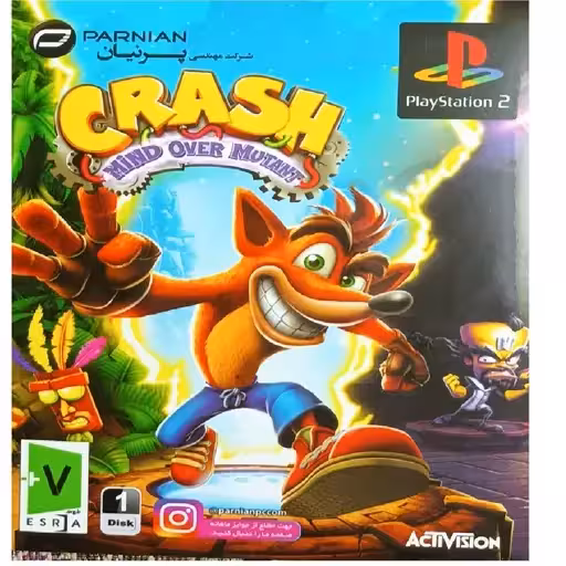 بازی Crash Mindovermutant مخصوص PS2 نشر پرنیان