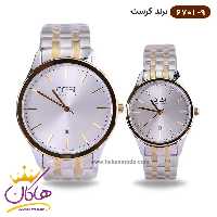 ساعت مچی ست کرست فلزی نقره ای مدل crest 6701/9 زنانه و مردانه