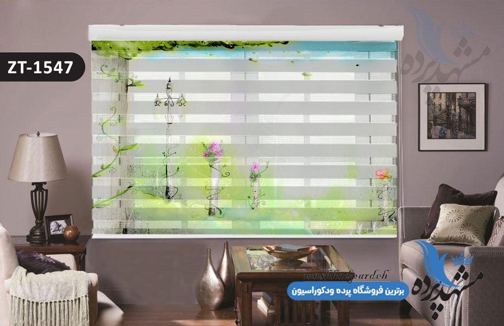 پرده زبرا تصویری چاپی طرح کودک فانتزی کد ZT1547