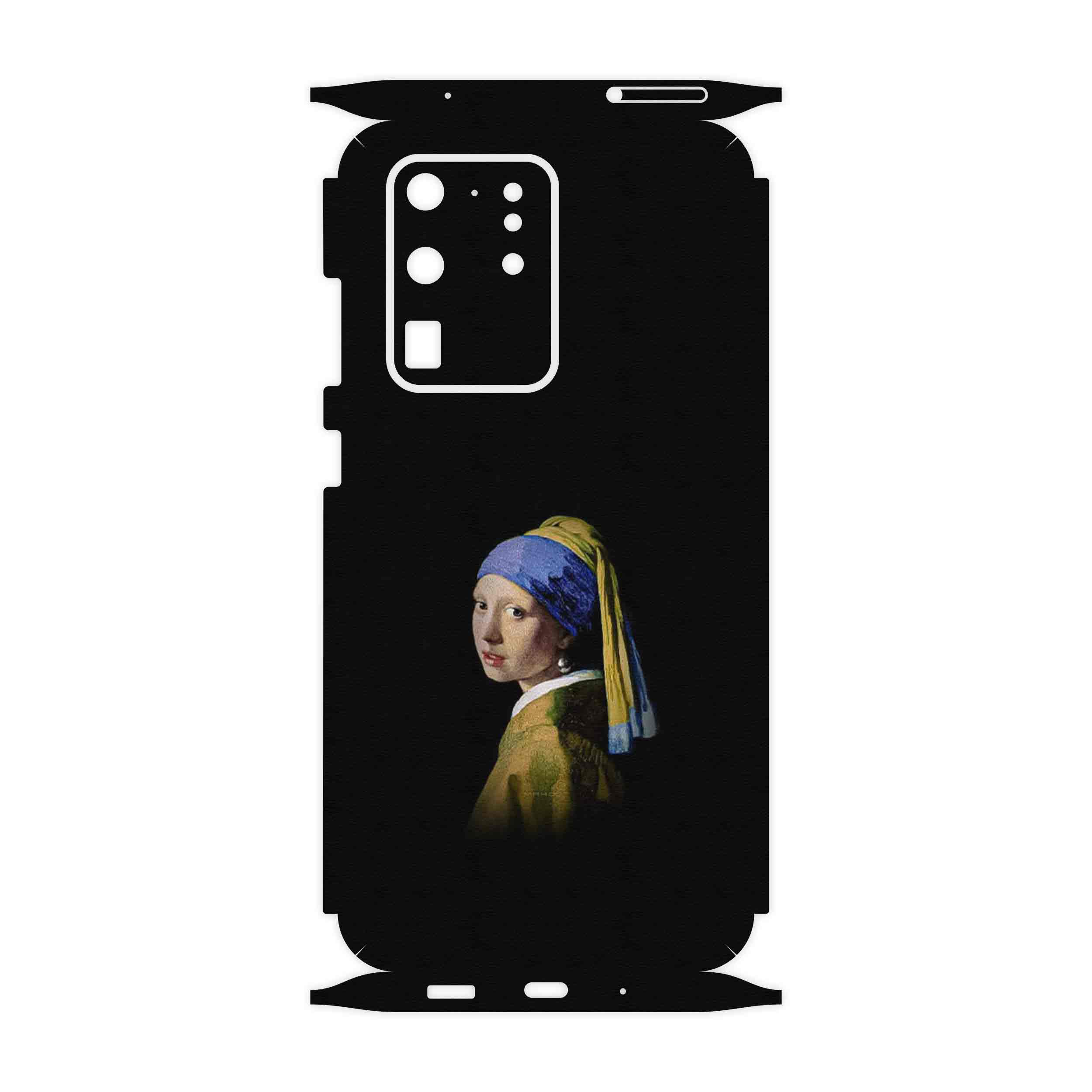 برچسب پوششی ماهوت مدل Girl with a Pearl Earring of Vermeer-FullSkin مناسب برای گوشی موبایل سامسونگ Galaxy S20 Ultra