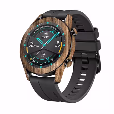 برچسب ماهوت طرح Light-Walnut-Wood مناسب برای ساعت هوشمند هوآوی Watch GT2