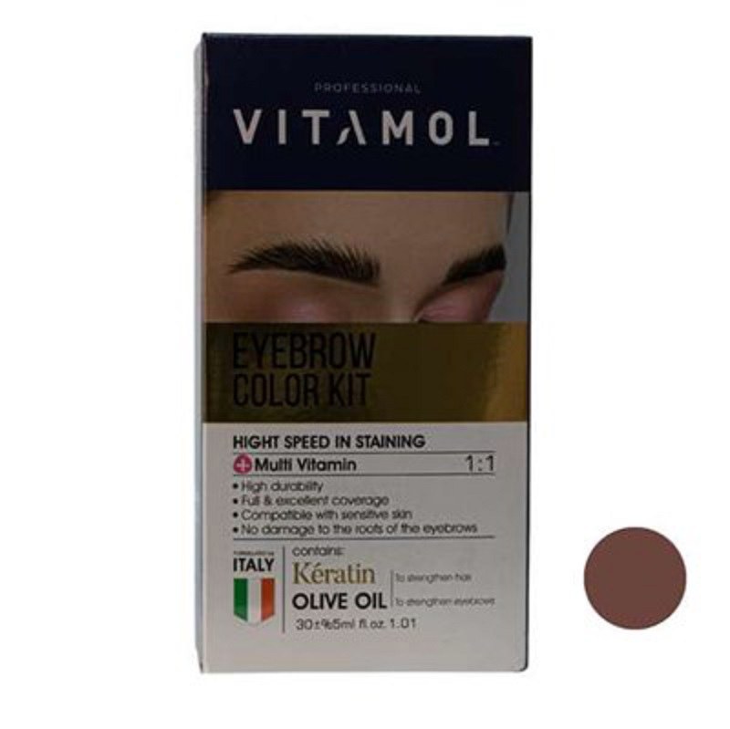 کیت رنگ ابرو بلوند شکلاتی تیره CH1 ویتامول (3612)