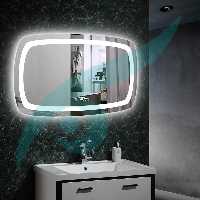 آینه بک لایت چراغ‌دار مستطیل R - آینه و روشویی تجسم