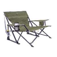 صندلی کمپ سبز کمپینگ اردوگاه تاشو کیک برگ دار با کمک کننده فنر GCI Outdoor