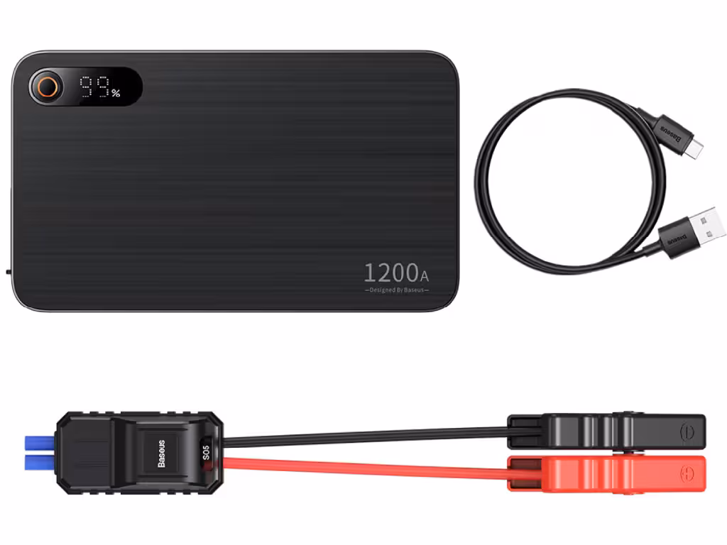 پاوربانک 12000 و جامپ استارتر خودرو بیسوس Baseus Super Energy Pro  Jump Starter 1200A BS-CH004-2 C00245700111-001