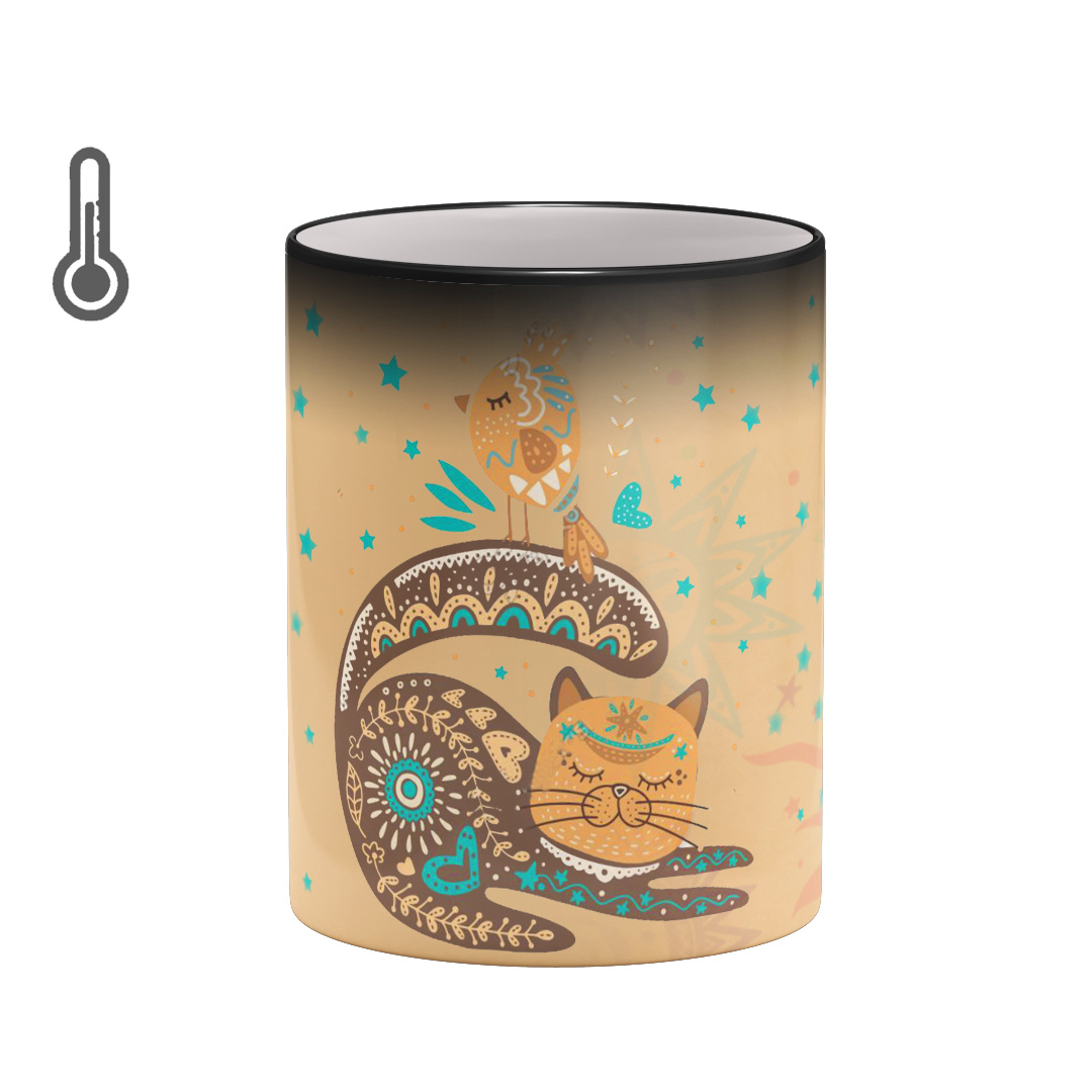 ماگ حرارتی بیگ ماگ مدل گربه کد5376