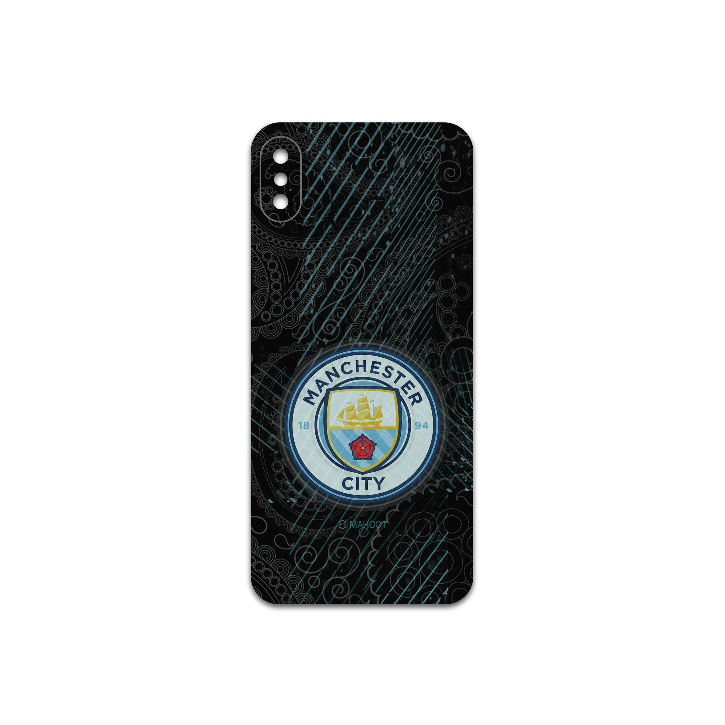 برچسب پوششی ماهوت مدل Manchester-City مناسب برای گوشی موبایل اپل iPhone X