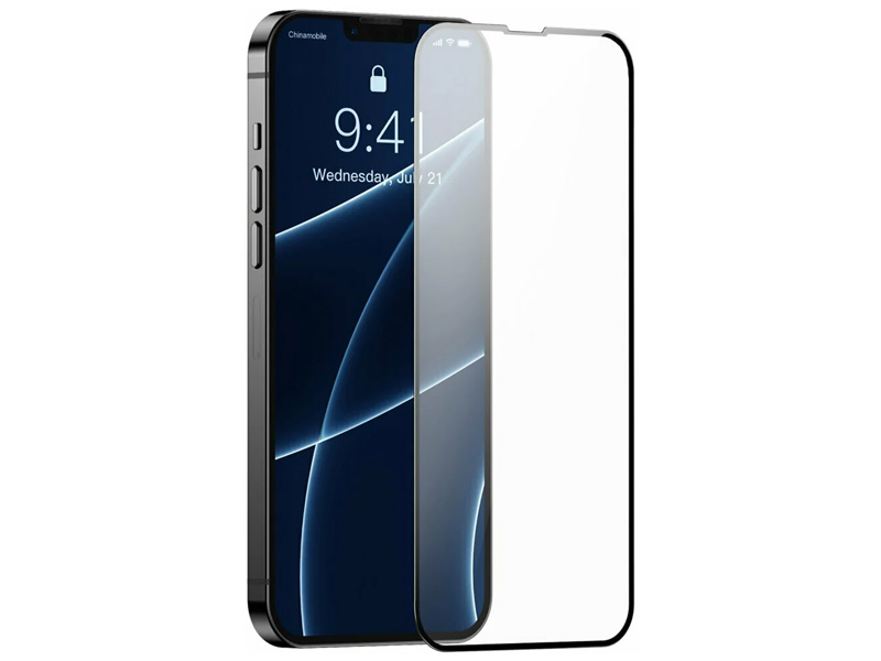 گلس شفاف آیفون 13 مینی تمام صفحه بیسوس (پک 2 تایی) Baseus Apple iPhone 13 Mini Crack Resistant SGQP020001